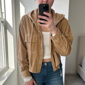 American Eagle Outfitters Brown Corduroy Utility Jacket